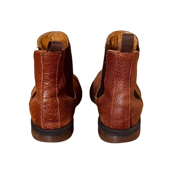 Dr. Martens Chelsea Boots — Women’s 8 — Brown Pebbled Leather — Flora - Picture 6 of 12